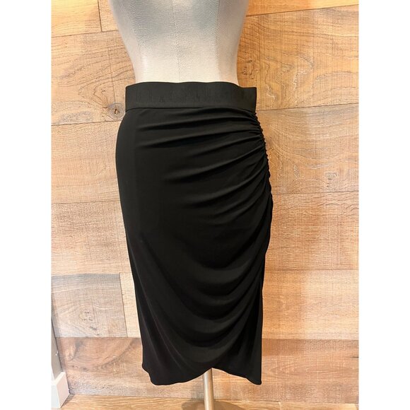 Dolce & Gabbana Drape Detailed Asymmetrical Jersey Skirt Size 42/ US 6/ S - Picture 4 of 12